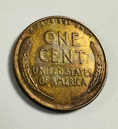 1937 P Lincoln Wheat Cent AU++ With Amazing Color Toned # LWP 1937-P ACT