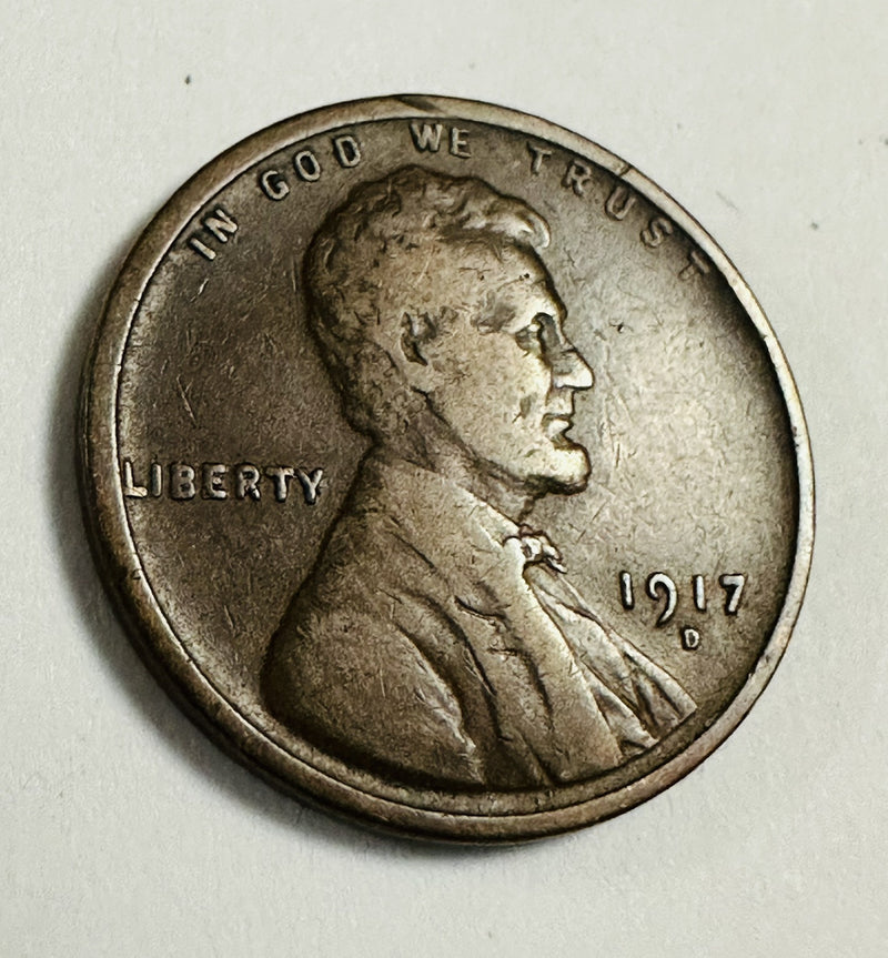 1917-D Lincoln Wheat Cent F-XF Details As Pictured # LWP 203 F-XF