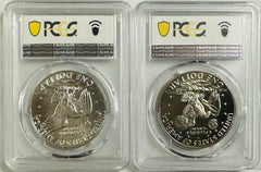 Lot Of 2 1974-S Eisenhower Dollar ( Silver & Clad) PCGS MS66 & PR69DCAM # OA 115