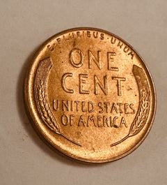 1945-D Uncirculated BU Red RD - Lincoln Wheat Cent  ~ As Pictured~ #LWP 1945-D