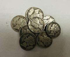 US Silver Mercury Dime Starter Collection 4 Rare Coins ( No Cull Coins) # ML 501