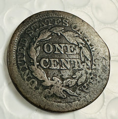 1847 Braided Hair Large Cent Penny - Nice Coin- As Pictured # BHLC 1847 NCAP