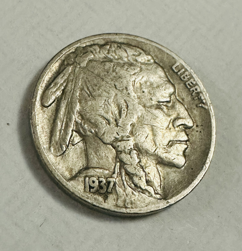 1937 s buffalo nickel Full Date & Partial Horn As Pictured # BN 1937-S FDPHAP
