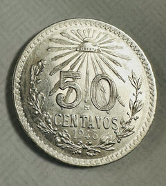 1945 Mexico Silver 50 Centavos (1-Coin) “LIBERTAD” (3 Available) Uncirculated #3