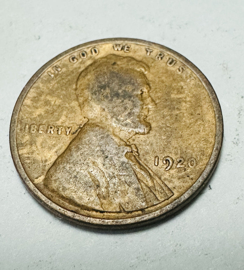 1920-P Extremely Fine (XF) Lincoln Wheat Penny Cent Philadelphia Mint # LWP 1920