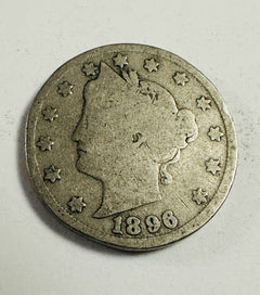 Lot Of 2 1890's Liberty  v-nickels Over 125 Years Old As Shown # LVN 2-1890's