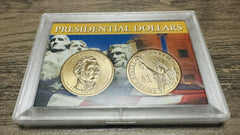 Lot Of Five (2-Eisenhower Silver Dollar & 3 Presidential Dollar Set) # Set Of 5