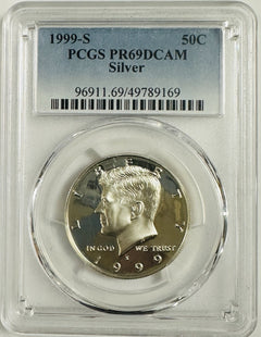Silver Lot Of 2 PR69DCAM COINS ( Kennedy Half & National Park Quarter) # OA 118
