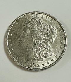 1882 P Morgan Silver Dollar $1 Uncirculated 90% Silver As Shown #MSD 1882-P USAS