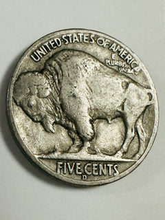 1936-D 5C Buffalo Nickel W/ Full Date , Mint Mark & Partial Horn  # BN 103