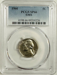 Lot Of 2 Special Mint Set Jefferson Nickel PCGS SP66 SMS #OA 80