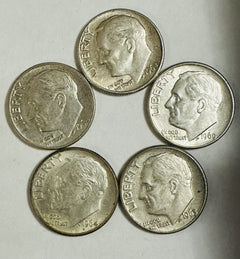Lot Of 9 Vintage Coins, Proof Set-Territory Qrtr Silver & More(See  Description)