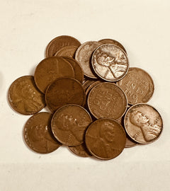 4 US COINS - Indian Head Penny-WW2 Steel Cent Lincoln Wheat Cent-Circulated/BU#2
