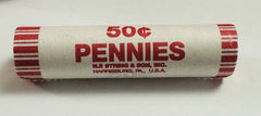 2022 P LINCOLN CENTS 50 COINS ROLL STILL IN ORIGINAL BANK WRAP GEM BU AS SHOWN#2