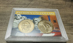 Lot Of Five (2-Eisenhower Silver Dollar & 3 Presidential Dollar Set) # Set Of 5