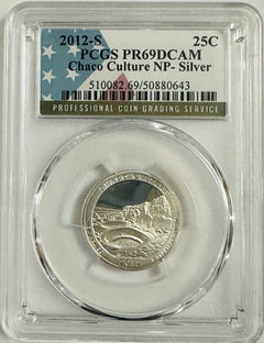 Silver Lot Of 2 PR69DCAM COINS ( Kennedy Half & National Park Quarter) # OA 118