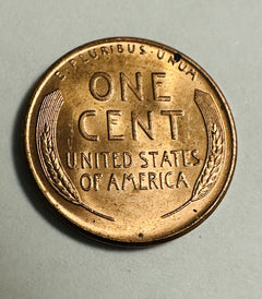 1950 D Lincoln Wheat Cent Red Brilliant Uncirculated Penny BU Copper Coin # LWP1