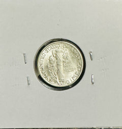 1943-P FSB Mercury 90% Silver Dime  Gem BU Lustrous  # MD 1943P  LFW