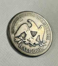 1854-O Arrow Seated Liberty Half Dollar  Good+ W/ Full Date & Mint Mark # SLHD#2