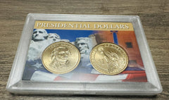 Lot Of Five (2-Eisenhower Silver Dollar & 3 Presidential Dollar Set) # Set Of 5