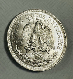 1944 Mexico Silver 50 Centavos Coin “LIBERTAD” With “Liberty Cap” Uncirculated